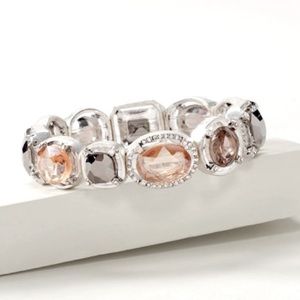 WHBM CRYSTAL & STONE STRETCH BRACELET